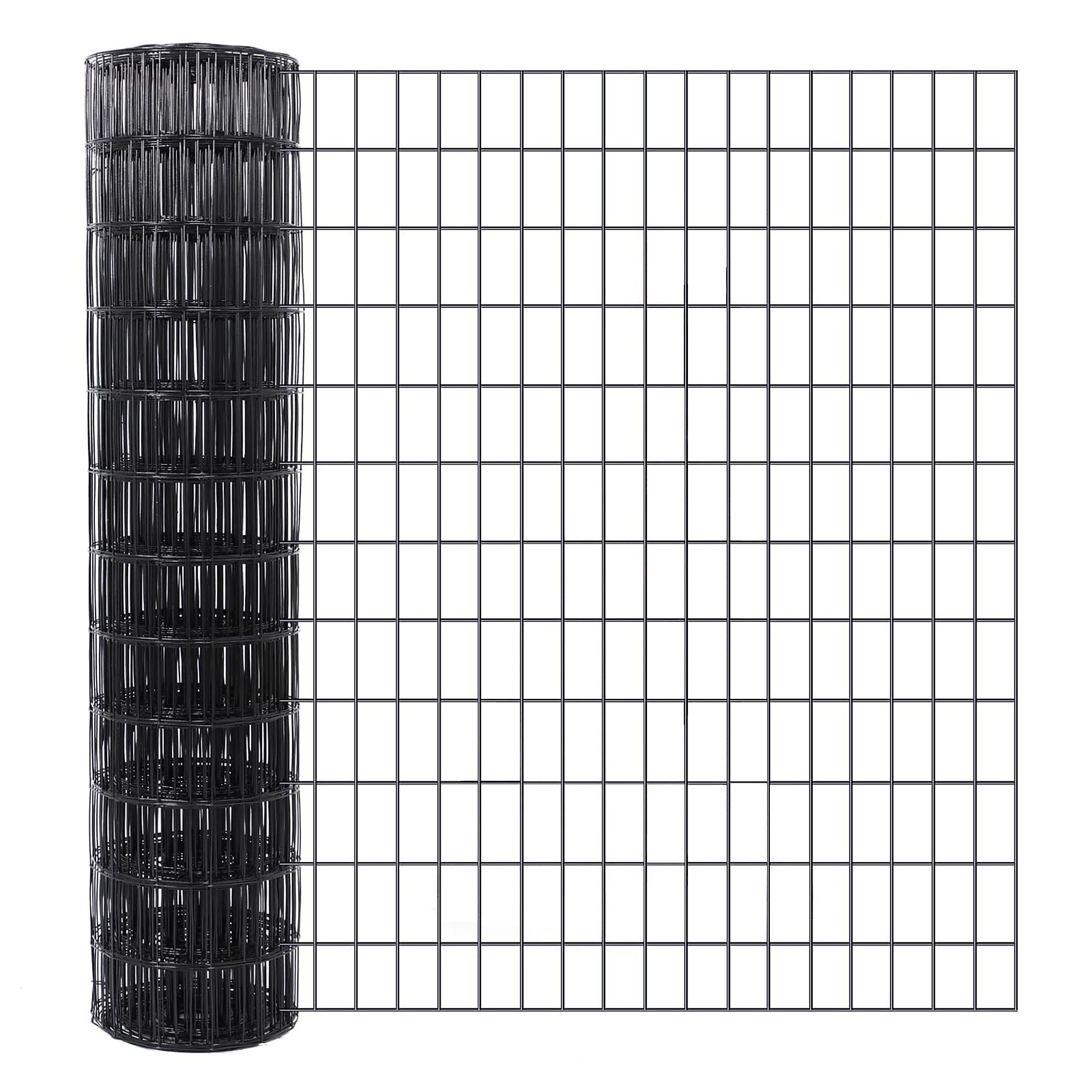 BlackTeck Welded Wire Fence — 36in. x 50ft., 16-Ga., Black PVC Coated, Model# N2-366FR